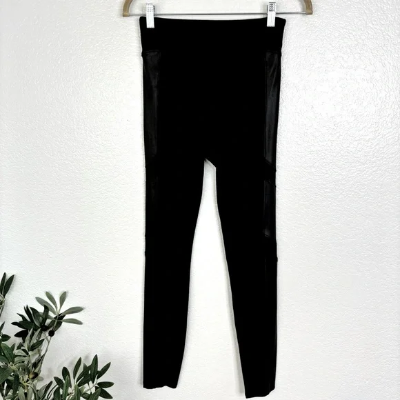 SPANX Moto Ponte Faux Leather Leggings - Picture 3 of 10